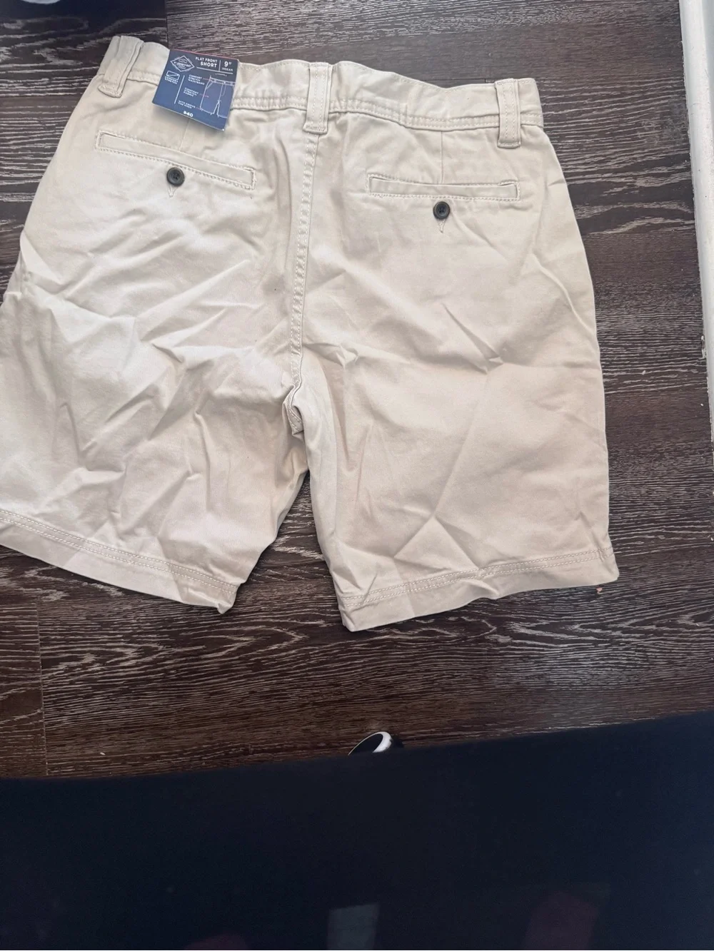 St. John's Bay Men's Flat-Front Khaki Shorts